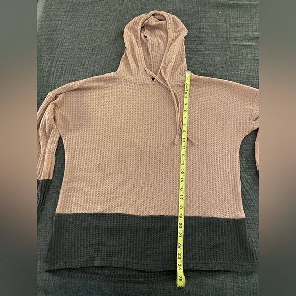 SHEIN colorblock waffle hoodie - Picture 2 of 3